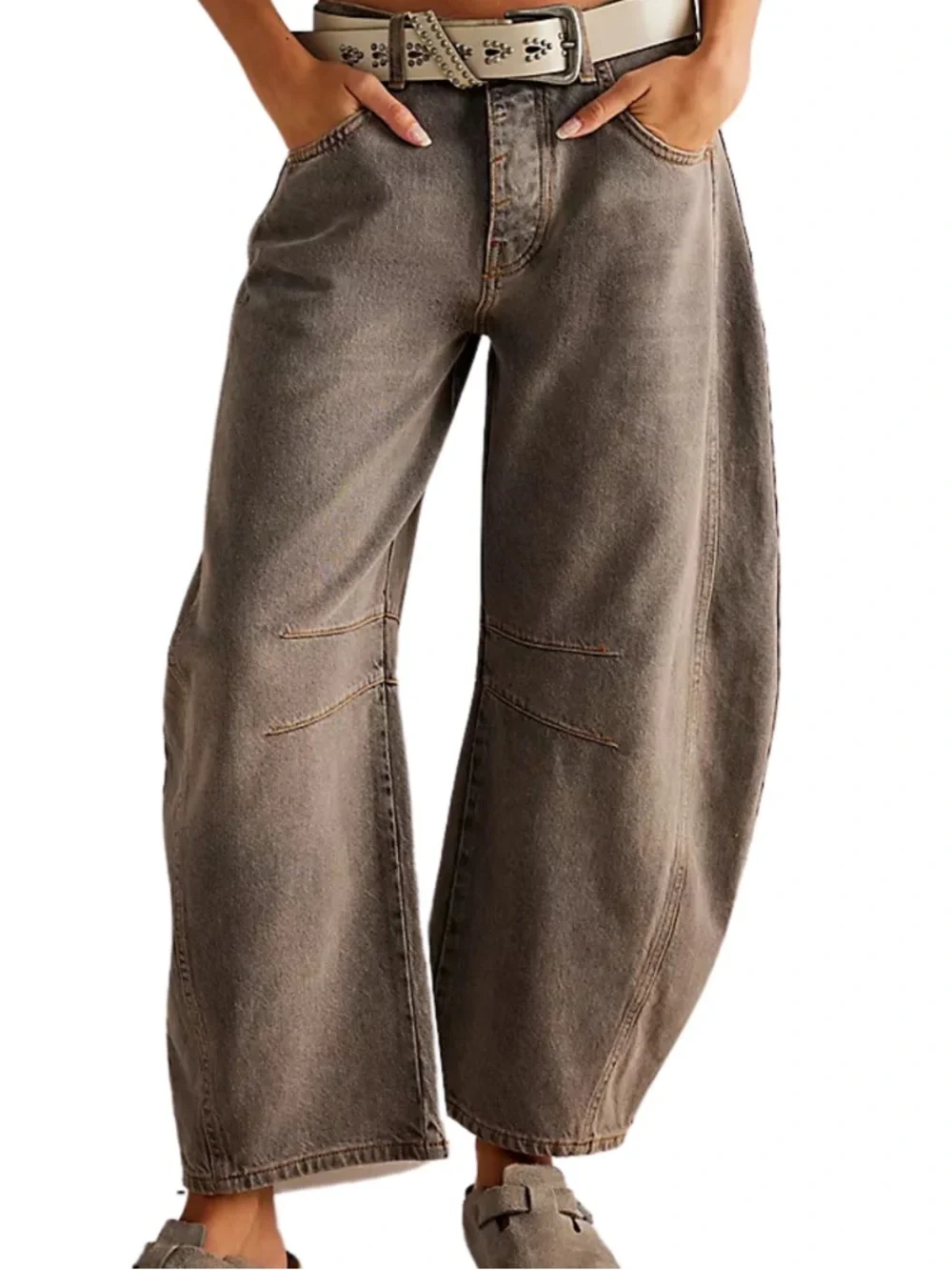 We The Free Lucky You Mid-Rise Barrel Jeans - Picture 1 of 6